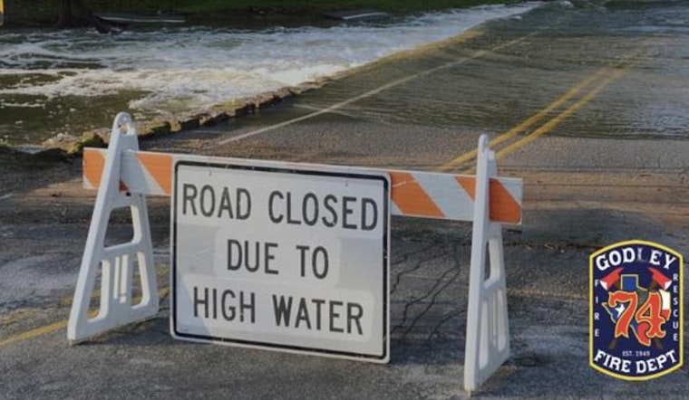 Godley Fire Department Conducts Water Rescues Amidst Significant Flooding on County Road 915