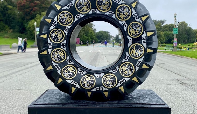 Acclaimed Artist Turns Discarded Tires Into Towering Sculptures Along Car-Free JFK Drive in Golden Gate Park