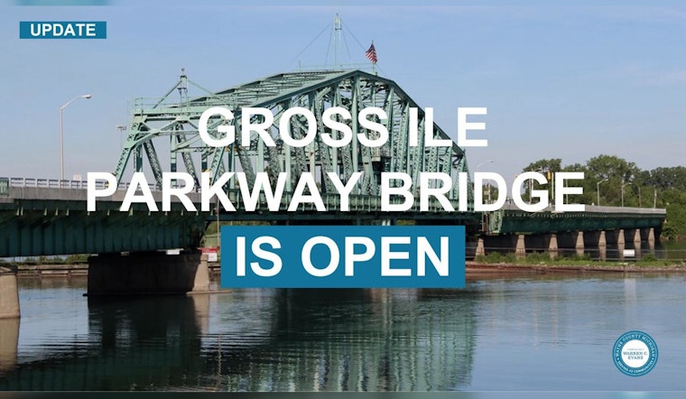 Grosse Ile Parkway Bridge Reopens with New 25 MPH Speed Limit After Maintenance Closure