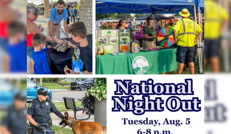 Grove City Residents Invited to National Night Out for Community Bonding with First Responders