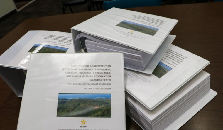 Hawaiʻi Board of Land and Natural Resources Rejects U.S. Army's Environmental Impact Statement for Oʻahu Military Leases