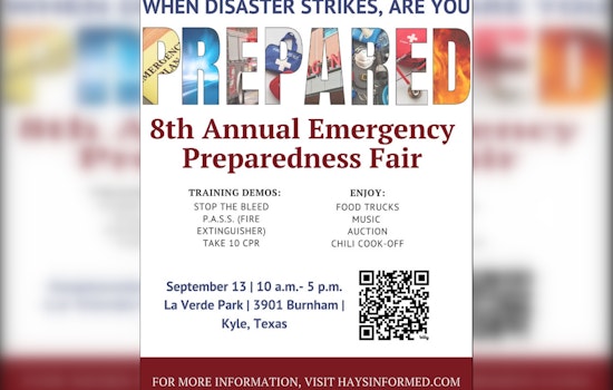 Hays County and City of Kyle to Host 8th Annual Emergency Preparedness Fair on September 13