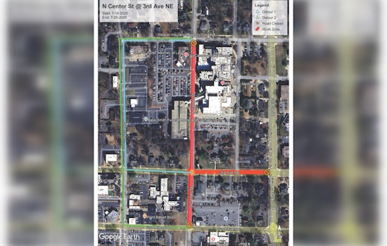 Hickory Commuters Alert as North Center Street Closure Begins July 14 for Sewer Repairs