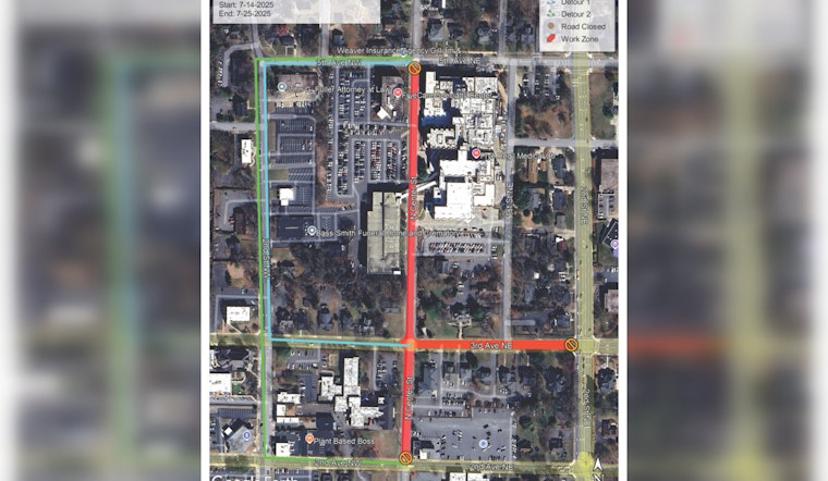Hickory Commuters Alert as North Center Street Closure Begins July 14 for Sewer Repairs
