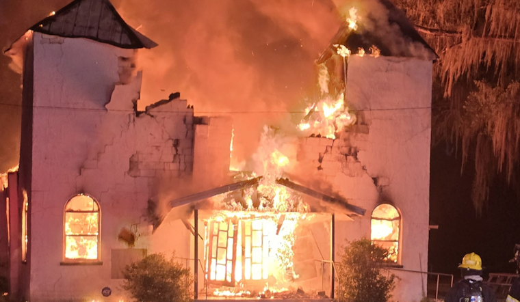 Historic Antioch Missionary Baptist Church in Citra Destroyed by Fire, No Injuries Reported