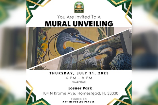 Homestead Invites Community to Unveil New Murals at Seminole Theatre Amidst City's Art Initiative