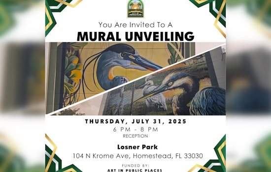 Homestead Invites Community to Unveil New Murals at Seminole Theatre Amidst City's Art Initiative