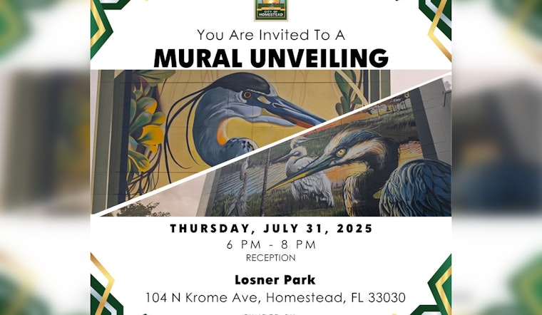Homestead Invites Community to Unveil New Murals at Seminole Theatre Amidst City's Art Initiative