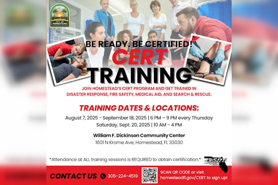 Homestead Revitalizes Community Safety with Free Emergency Response Training Sessions