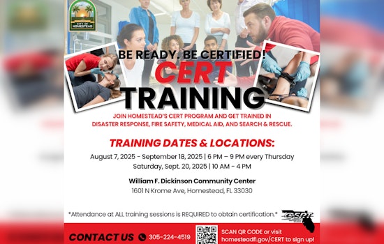 Homestead Revitalizes Community Safety with Free Emergency Response Training Sessions