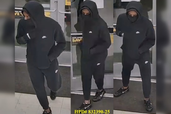 Houston Police Seek Public's Help in Identifying Suspect in South Houston Auto Parts Store Armed Robbery