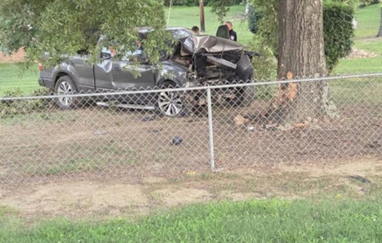 Huntersville and Concord Firefighters Swiftly Rescue Entrapped Driver After High-Speed Collision with Tree