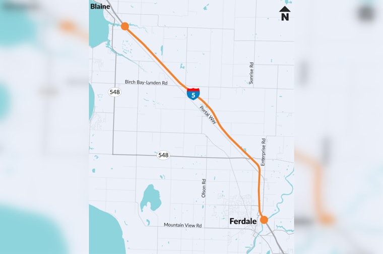 Interstate 5 Pavement Repair Work to Begin July 16 between Blaine and Ferndale