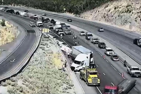 Jackknifed Semi Carrying Carpets Causes Major Delays on I-80 in Parleys Canyon