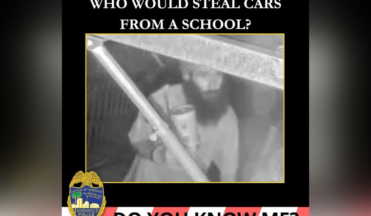 Jacksonville High School Faces Vehicle Theft Issues as Police Recover Two of Three Stolen Cars and Search for Suspect