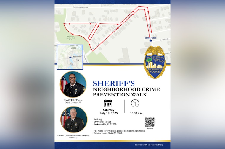 Jacksonville Sheriff T.K. Waters to Host Community Walk in Robinson’s Addition for Direct Citizen Engagement