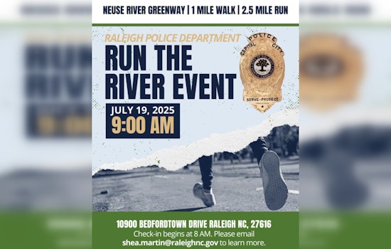Join the Raleigh Police Department for 'Run the River' Event to Promote Well-being and Safety on July 19