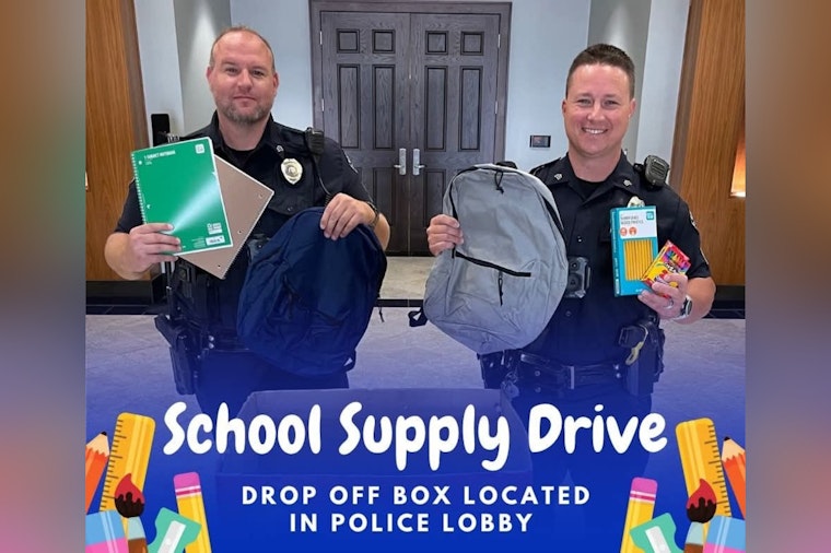 Kannapolis Police Department Champions Education with School Supply Drive for Local Students