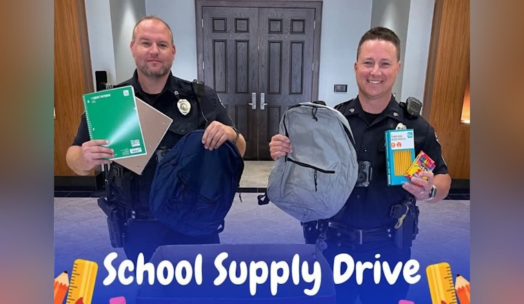 Kannapolis Police Department Champions Education with School Supply Drive for Local Students