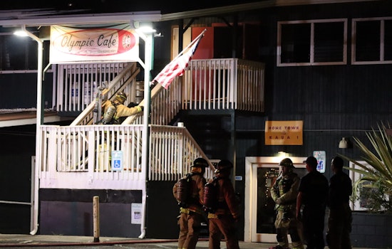 Kaua‘i Firefighters Rapidly Contain Early Morning Blaze at Olympic Café in Kapa‘a
