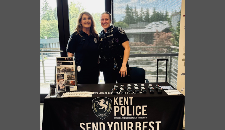 Kent Police Department Recruiters Engage Young Women at Celebrate 18 Event for Foster Care Graduates