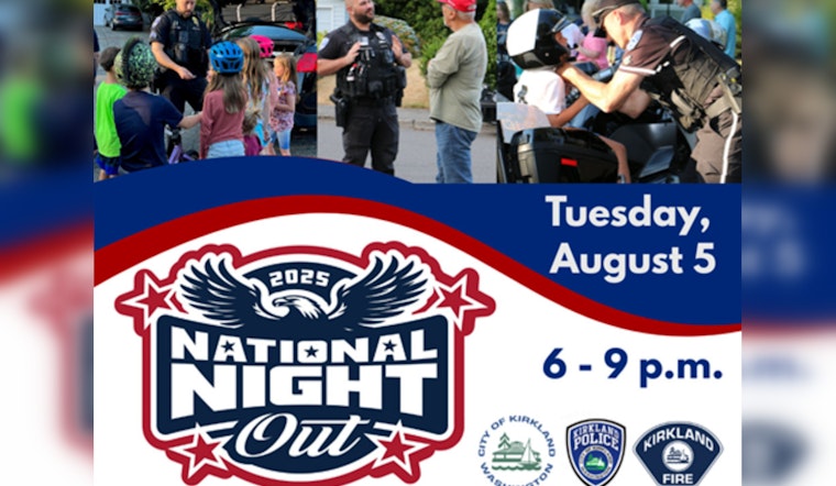 Kirkland Gears Up for National Night Out to Strengthen Community Bonds on August 5
