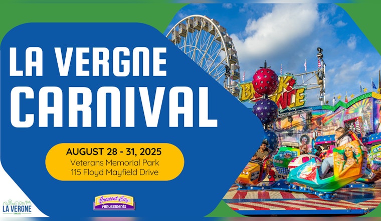 La Vergne's Annual Carnival Comes Back to Veterans Memorial Park This August with Classic Eats and Thrilling Rides
