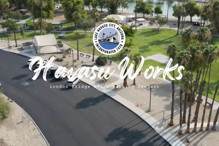 Lake Havasu City Celebrates New Parking Lot Improvements at London Bridge Beach with Ribbon-Cutting Ceremony