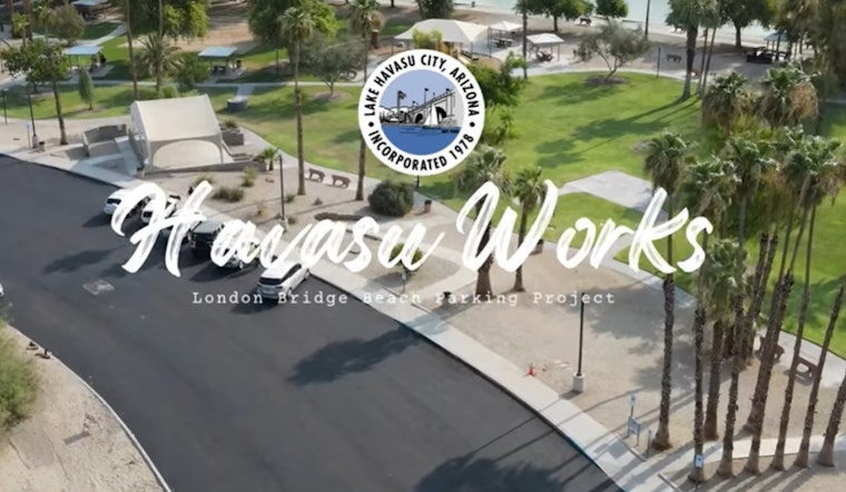 Lake Havasu City Celebrates New Parking Lot Improvements at London Bridge Beach with Ribbon-Cutting Ceremony