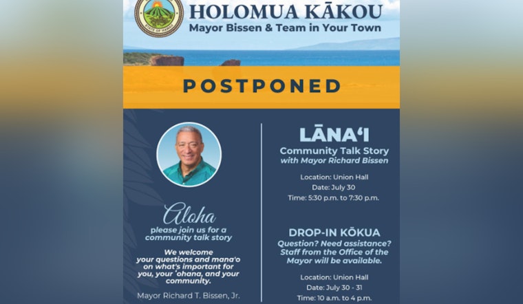Lānaʻi Community Events Postponed as Maui Officials Assess Tsunami Damage, Rescheduling Efforts Underway