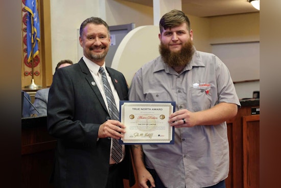 Lawton City Employee Austin Dodson Lauded with True North Award for Lifesaving Response in Ward 7