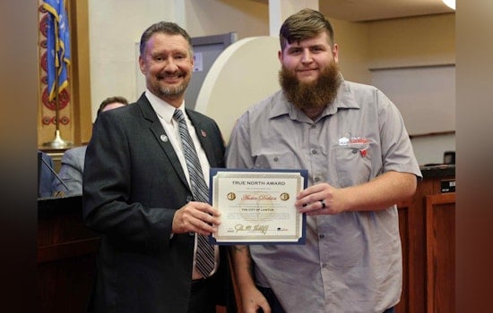 Lawton City Employee Austin Dodson Lauded with True North Award for Lifesaving Response in Ward 7