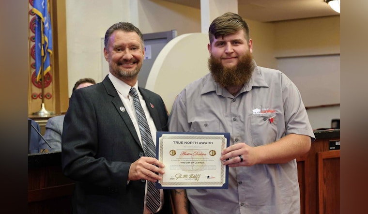 Lawton City Employee Austin Dodson Lauded with True North Award for Lifesaving Response in Ward 7