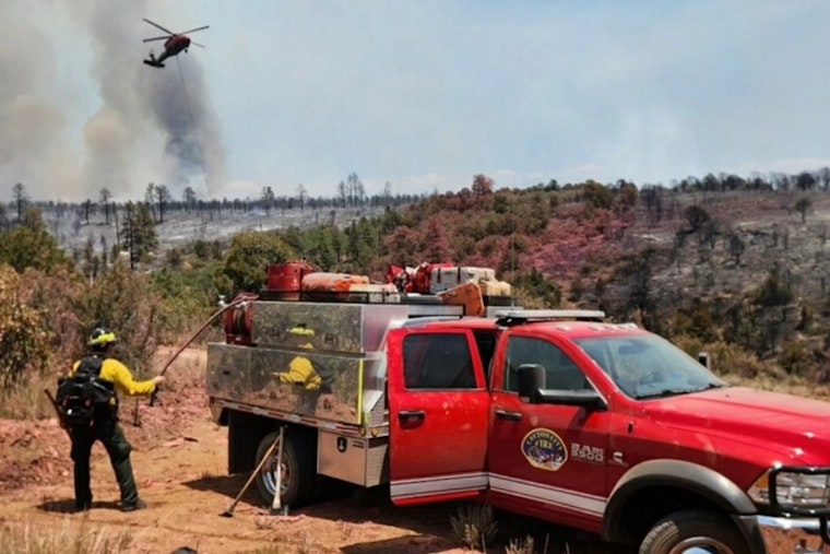 Layton City Fire Joins Forces to Combat Intense Deer Creek Wildfire Near La Sal, Utah