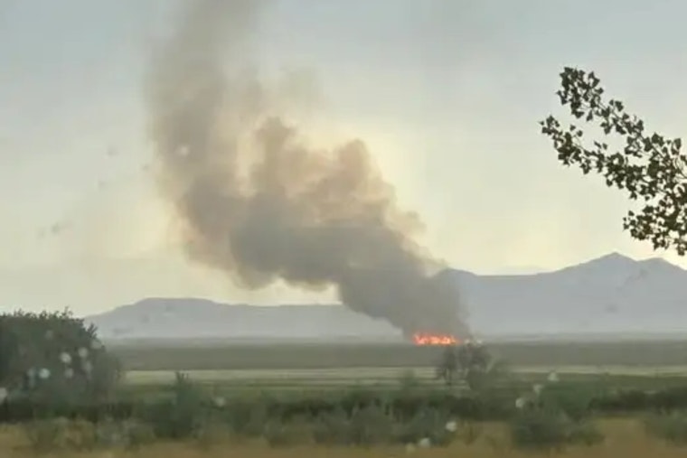 Lightning Strike Sparks "Duck Club Fire" in Great Salt Lake Wetlands Near Kaysville