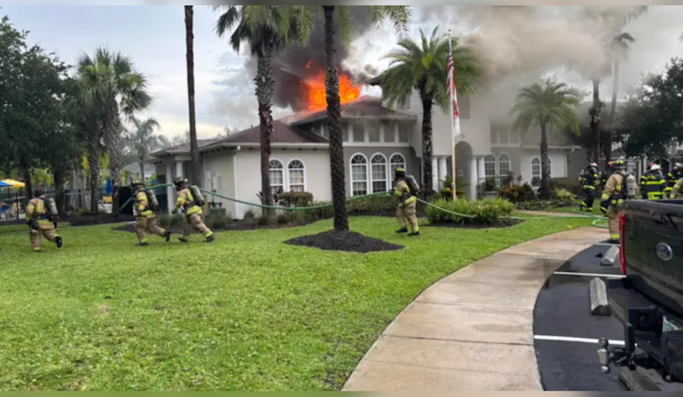 Lightning Suspected as Cause Behind Blaze at Palm Coast Apartment Clubhouse