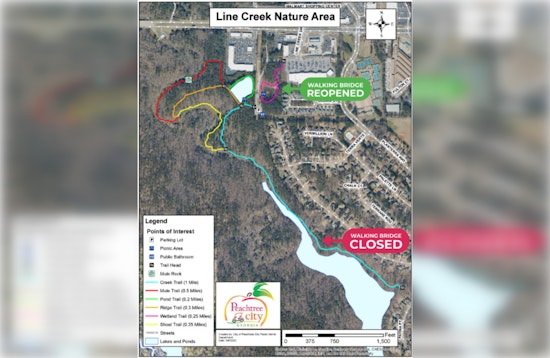 Line Creek Nature Area Reopens Renovated Wetland Trail Bridge in Peachtree City