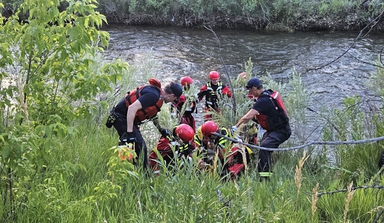 Man's Body Found in Clear Creek, Arvada Police and Fire Crews Investigate