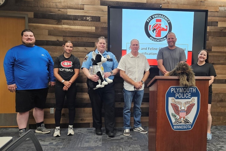 Maple Grove Officers Complete Canine and Feline CPR & First Aid Training in Public Safety Push