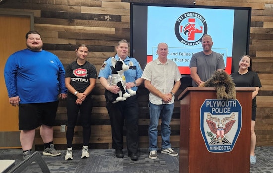 Maple Grove Officers Complete Canine and Feline CPR & First Aid Training in Public Safety Push