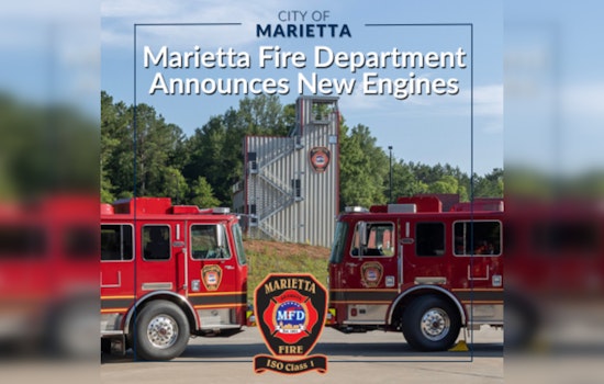 Marietta Fire Department to Honor Tradition with "Push-In Ceremony" for Two New Fire Engines