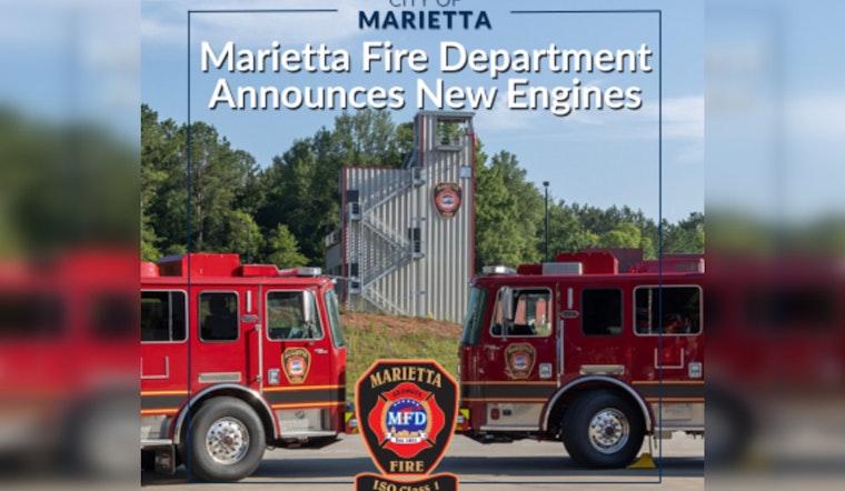 Marietta Fire Department to Honor Tradition with "Push-In Ceremony" for Two New Fire Engines