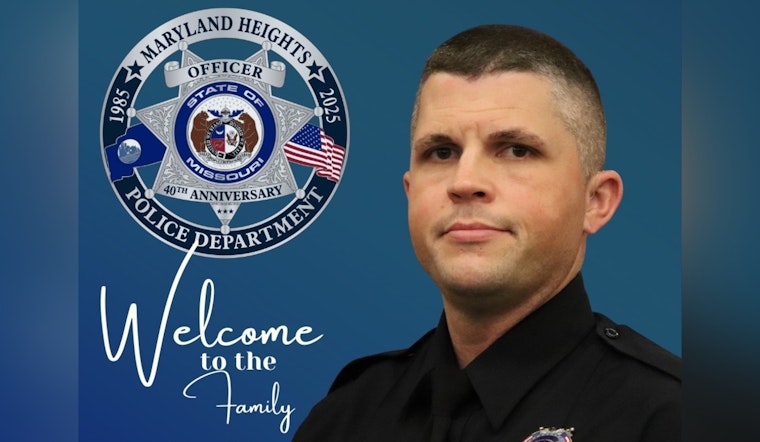 Maryland Heights Police Department Welcomes Experienced Officer Sam McGill to the Force