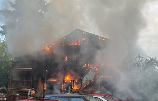 Massive Fire Engulfs Portland Apartment Complex, 2 Hospitalized; Cause Under Investigation with One Detained