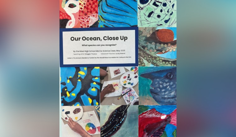 Maui High School Students Showcase Marine Life Artwork at National Sanctuary in Kihei