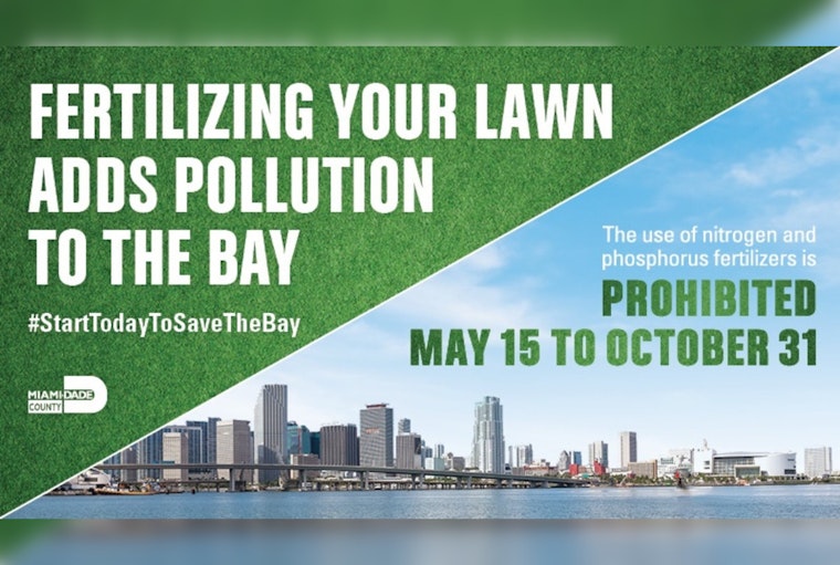 Miami-Dade County Enforces Seasonal Fertilizer Ban to Protect Biscayne Bay and Local Ecosystems