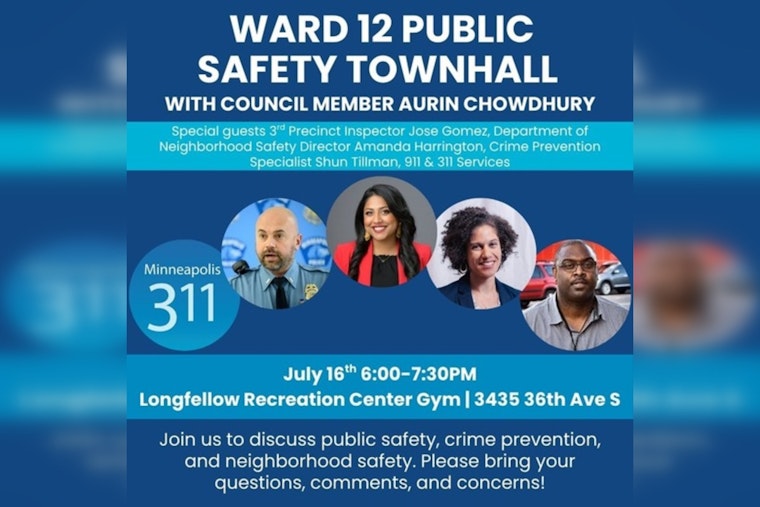 Minneapolis Public Safety Leaders to Host Townhall Meeting at Longfellow Community Center on July 16