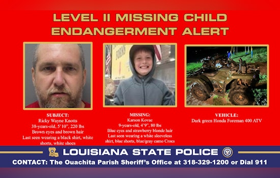 Missing 9-Year-Old Karson Kovac Found Safe in Ouachita Parish, Louisiana as Search Efforts Stand Down