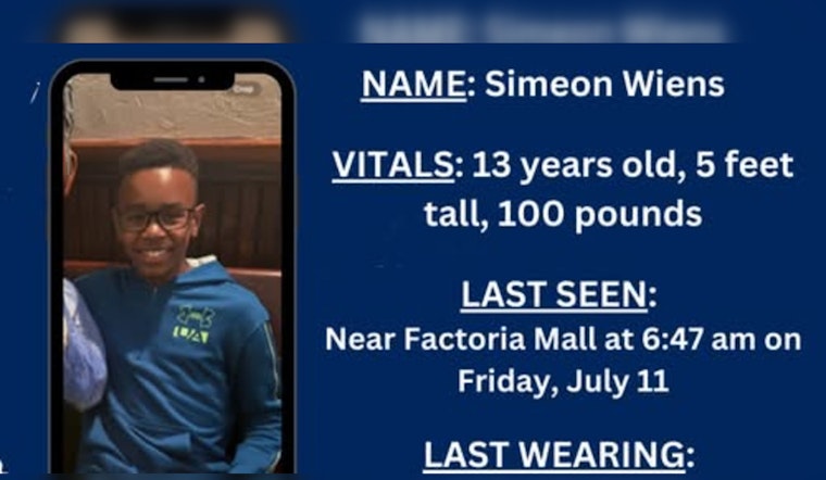 Missing Bellevue Teen Simeon Wiens Found Safe, Police Praise Community Effort