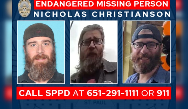 Missing Saint Paul Man Nicholas Christianson Found Safe, Police Thank Community for Assistance